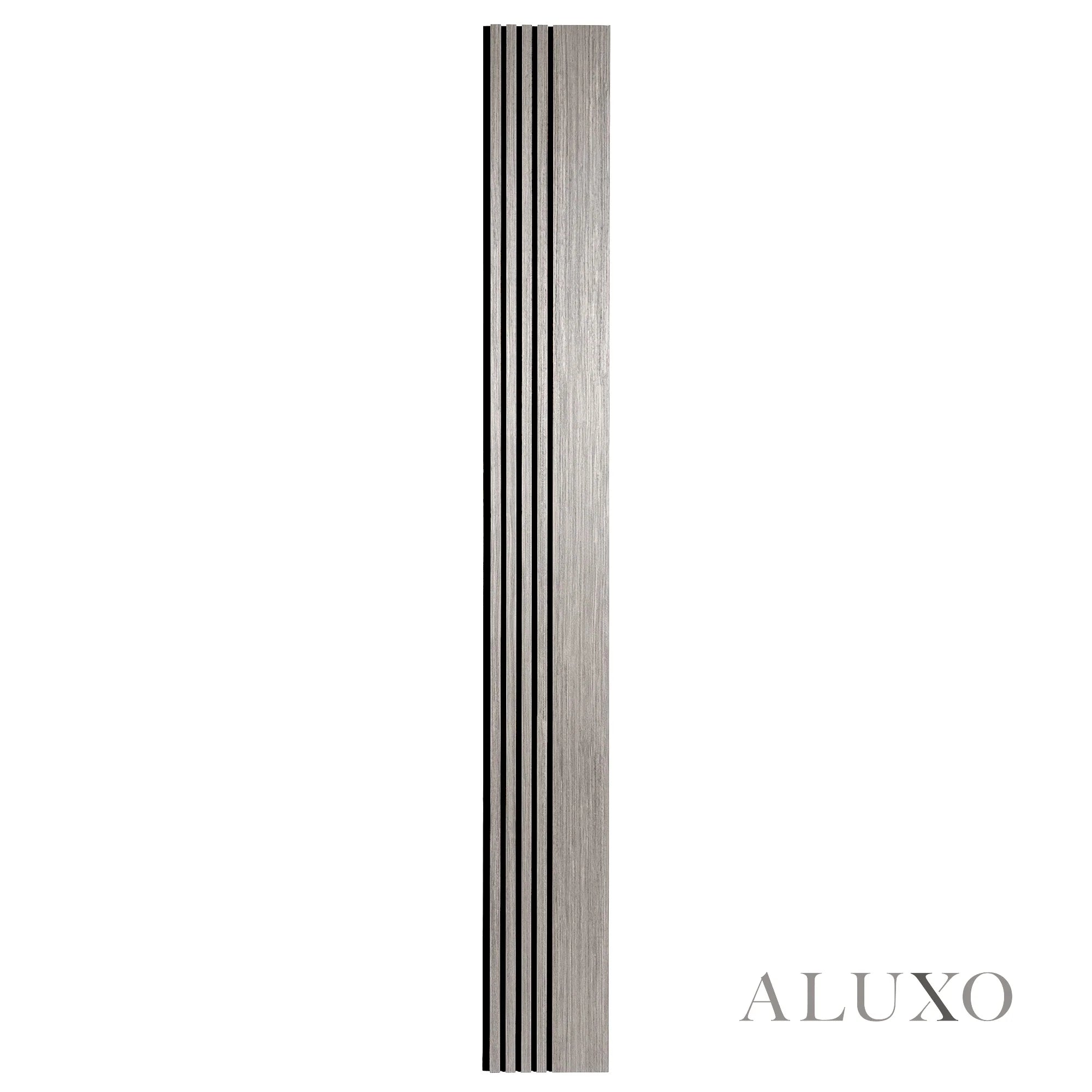 Panelux™ Pro Wide Random Rhythmic Slat Grey Oak Wall Panels - 240cm x 30cm (Set Of 2)