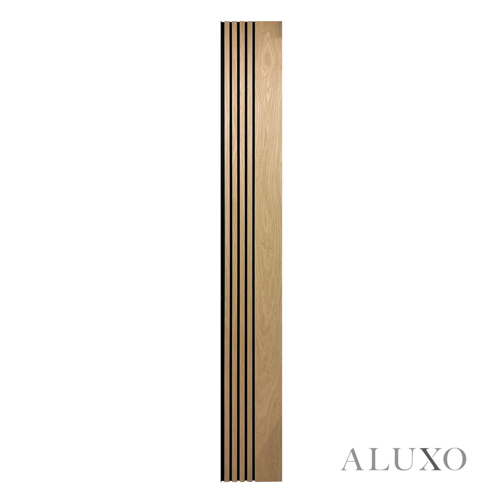 Panelux™ Pro Wide Random Rhythmic Slat Oak Wall Panels - 240cm x 30cm (Set Of 2)