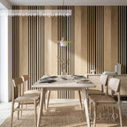 Panelux™ Pro Wide Random Rhythmic Slat Oak Wall Panels - 240cm x 30cm (Set Of 2)