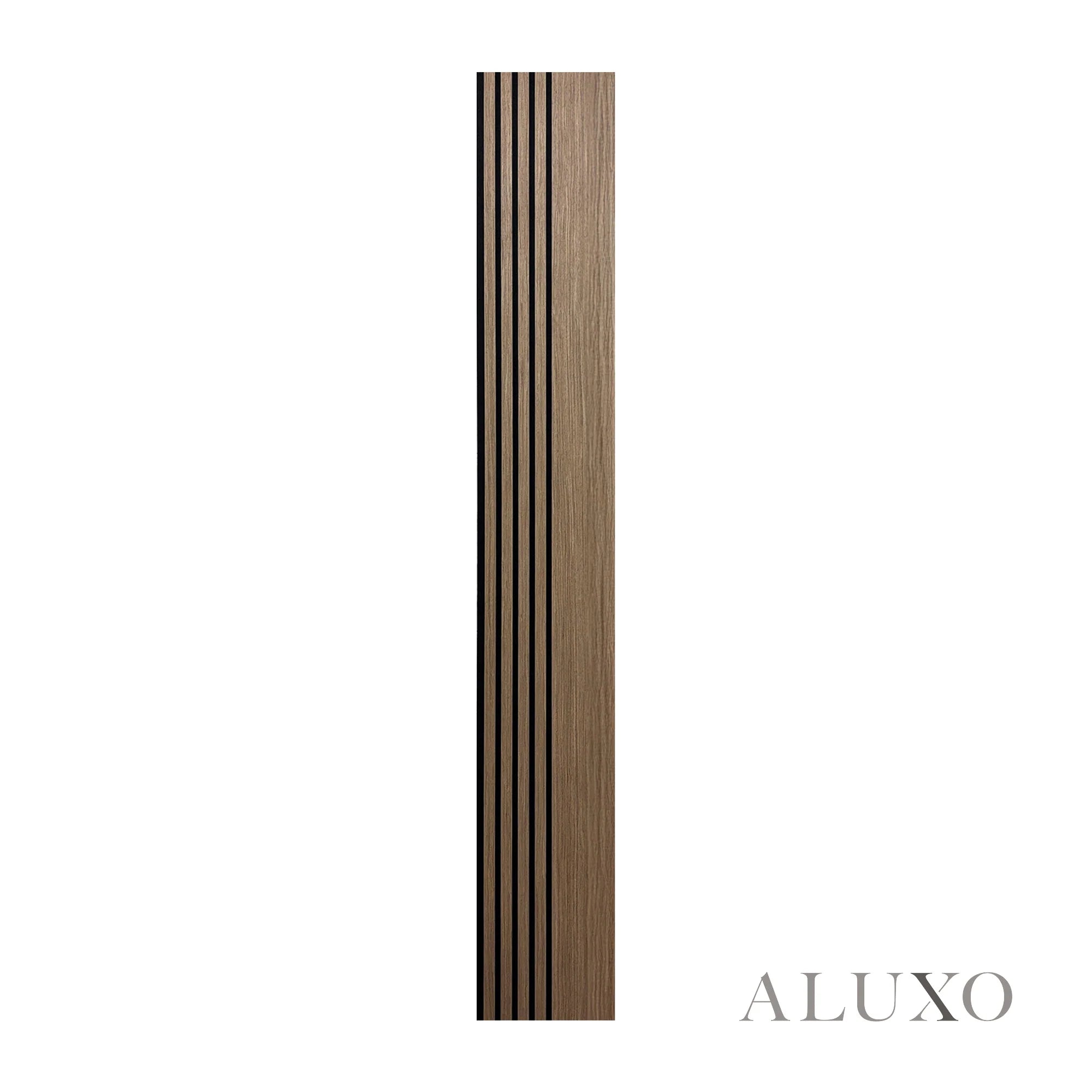 Panelux™ Pro Wide Random Rhythmic Slat Walnut Wall Panels - 240cm x 30cm (Set Of 2)