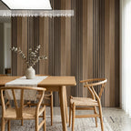 Panelux™ Pro Wide Random Rhythmic Slat Walnut Wall Panels - 240cm x 30cm (Set Of 2)