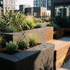 Outdoor Grey Riven MCM Flexible Stone 2.88m² | 120x60cm Weather-Proof Exterior Panel (Set of 4)