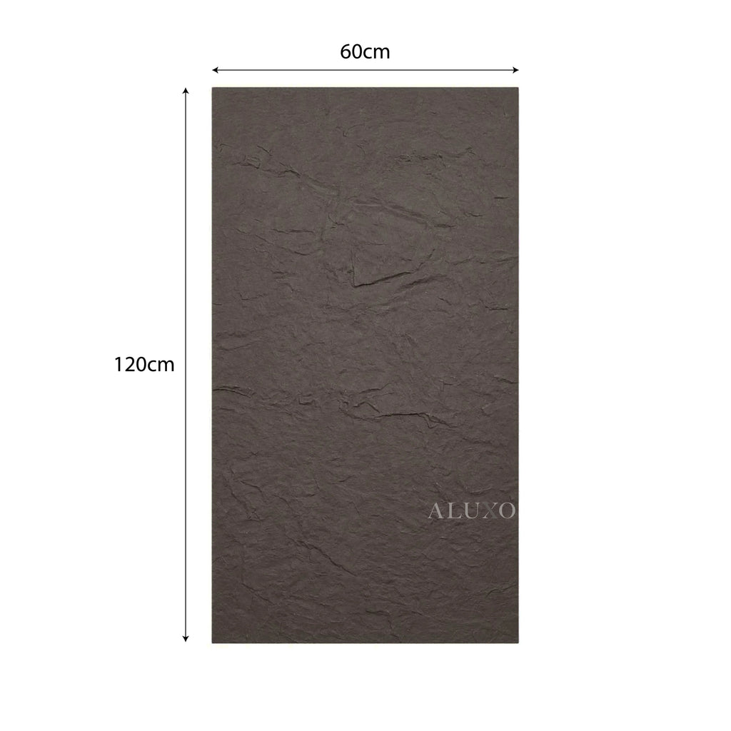 Outdoor Grey Riven MCM Flexible Stone 2.88m² | 120x60cm Weather-Proof Exterior Panel (Set of 4)