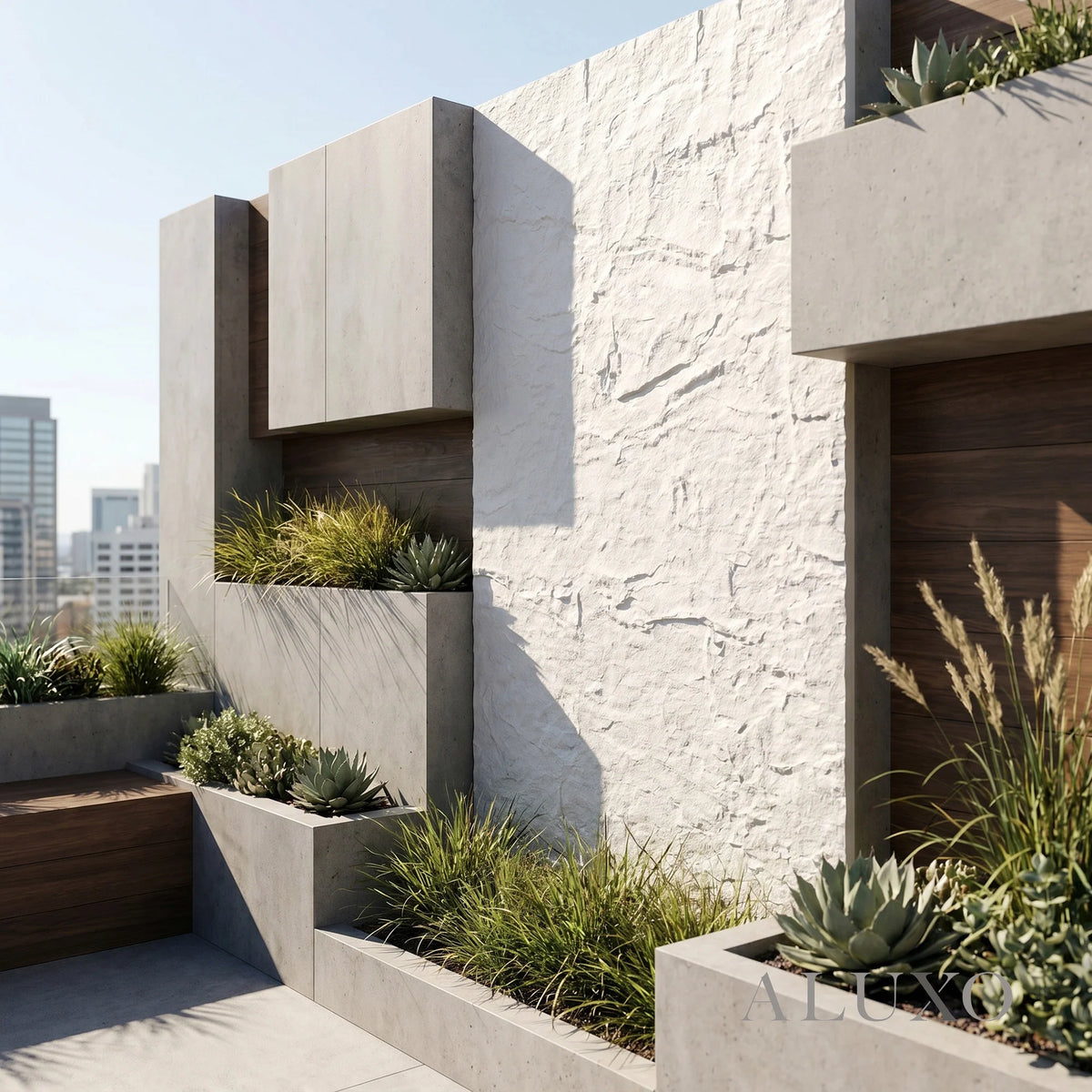 Outdoor Off White Riven MCM Flexible Stone 2.88m² | 120x60cm Weather-Proof Exterior Panel (Set of 4)