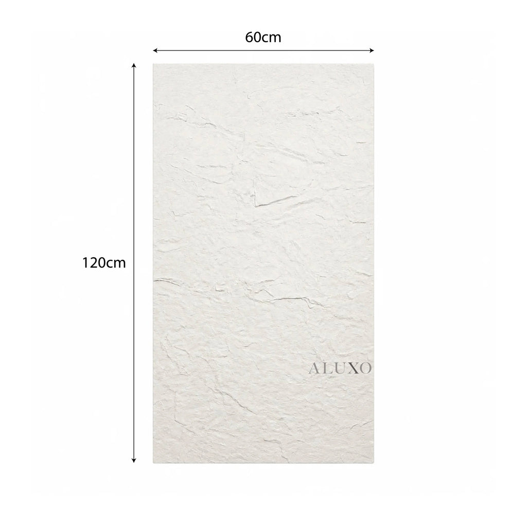 Outdoor Off White Riven MCM Flexible Stone 2.88m² | 120x60cm Weather-Proof Exterior Panel (Set of 4)
