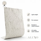 Outdoor Off White Riven MCM Flexible Stone 2.88m² | 120x60cm Weather-Proof Exterior Panel (Set of 4)