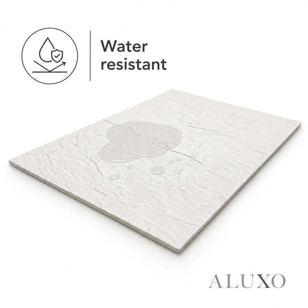 Outdoor Off White Riven MCM Flexible Stone 2.88m² | 120x60cm Weather-Proof Exterior Panel (Set of 4)