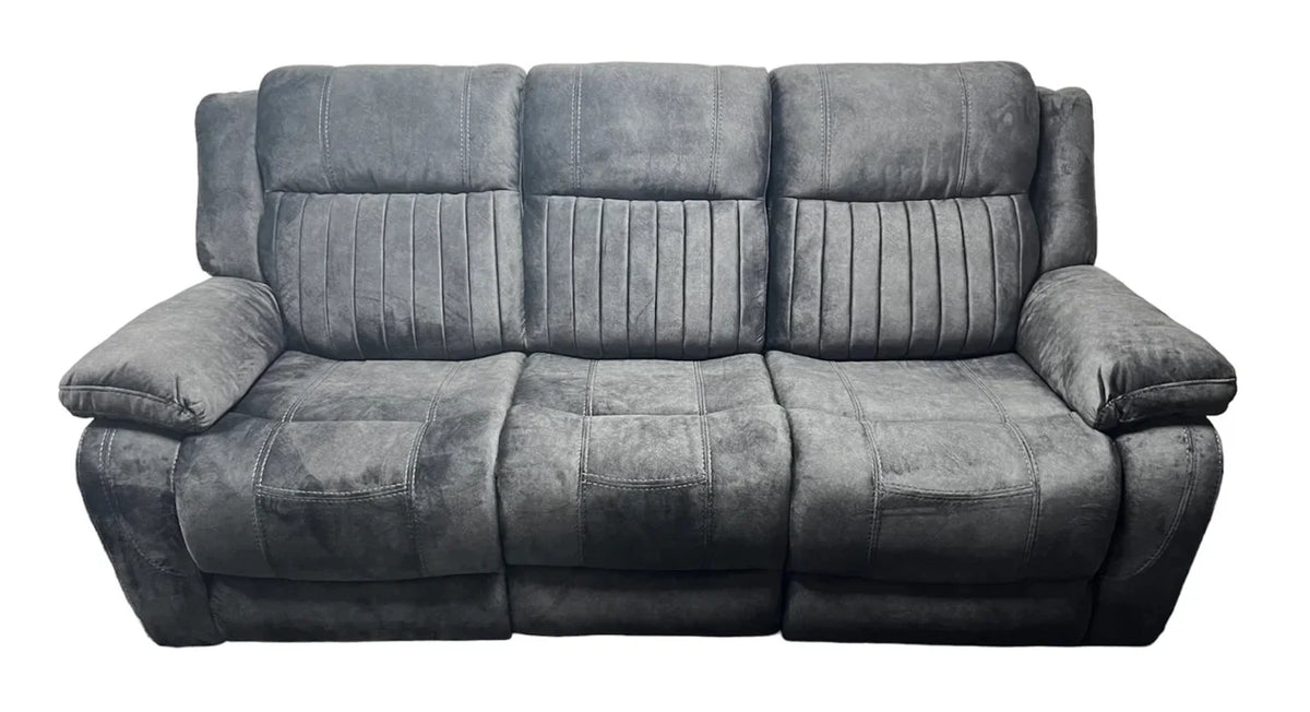 Rose Electric Recliner Sofa - 3 Seater Recliner Sofa - 2 Seater Recliner sofa fabric Grey with USB Port