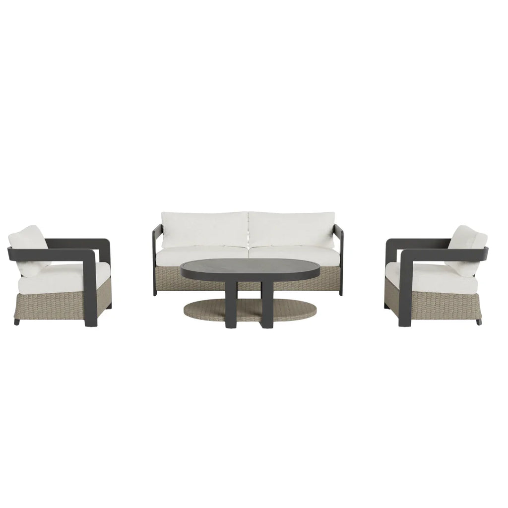 Selene 5 Seater Garden Lounge Set – Luxury Wicker Outdoor Sofa Set UK