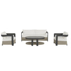 Selene 5 Seater Garden Lounge Set – Luxury Wicker Outdoor Sofa Set UK