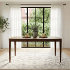 ALUXO® Sherwood 150cm Walnut Dining Table - Rectangular Tapered Base