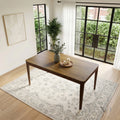 ALUXO® Sherwood 150cm Walnut Dining Table - Rectangular Tapered Base