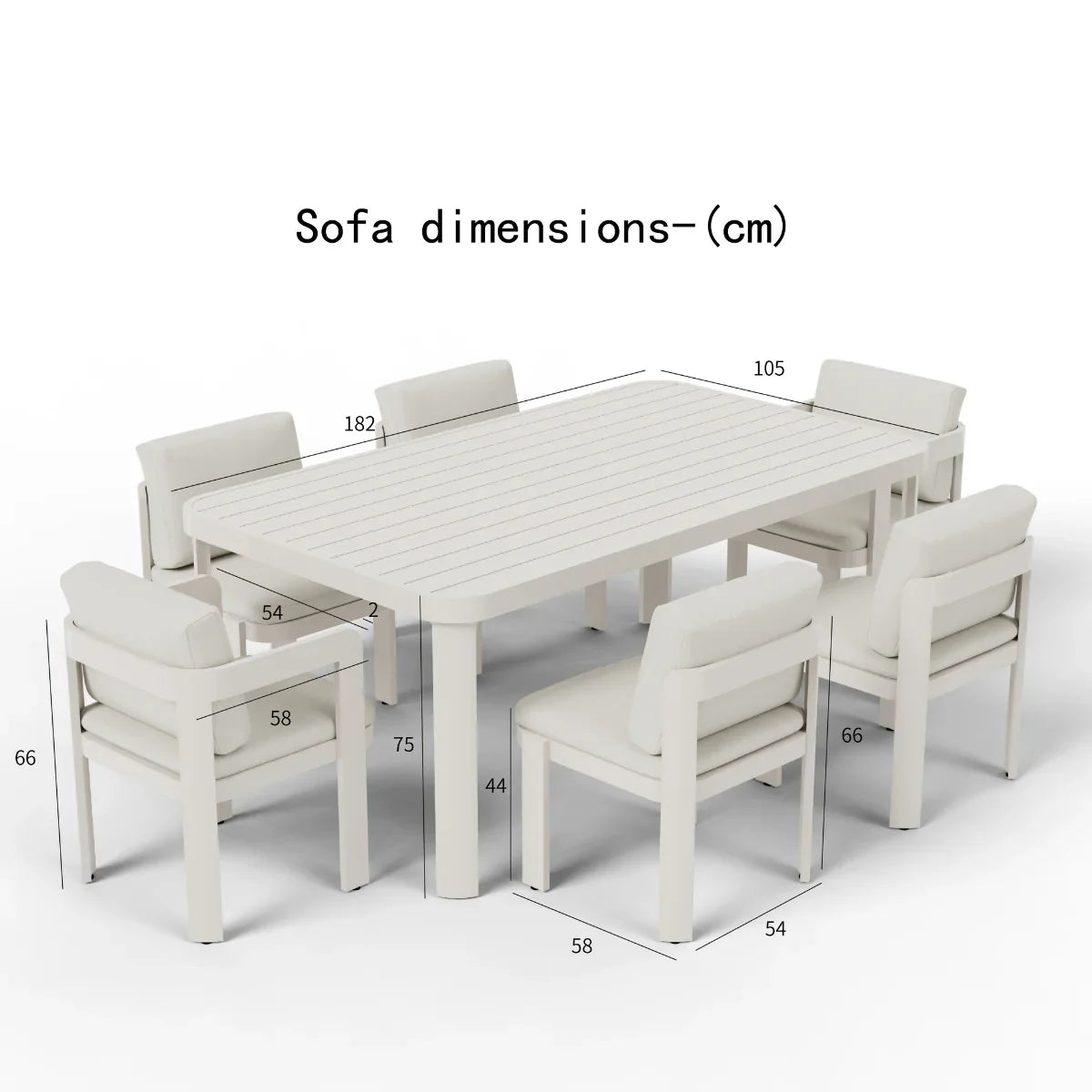 Sofia 6 Seater Garden Dining Set – Luxury Outdoor Furniture UK
