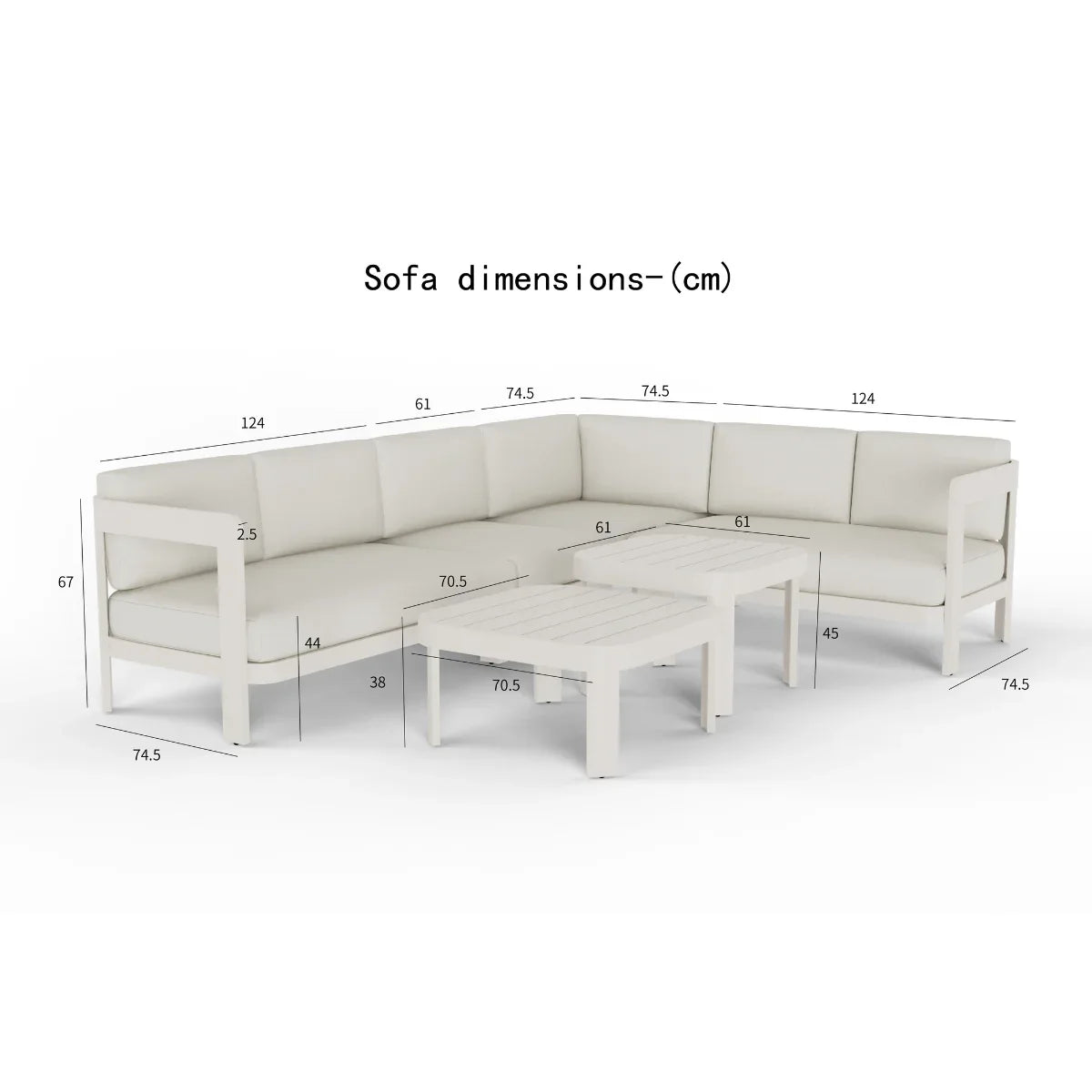 Sofia 8 Seater Corner Lounge Set – Luxury Outdoor Garden Furniture UK
