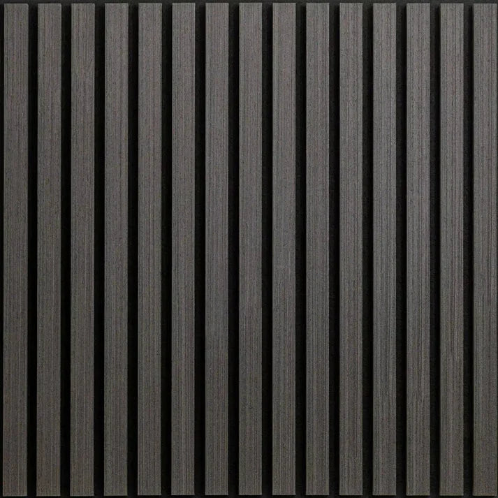 Charcoal Wooden Acoustic Wall Panels – 60cm x 60cm Wall Cladding UK