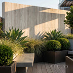 Outdoor Beige Travertine MCM Flexible Stone 2.88m² | 120x60cm Weather-Proof Exterior Panel (Set of 4)