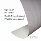 Light Grey Travertine MCM Flexible Stone | 120cm x 60cm Indoor Feature Wall Panel (Set of 4)