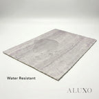 Light Grey Travertine MCM Flexible Stone | 120cm x 60cm Indoor Feature Wall Panel (Set of 4)