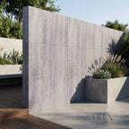 Outdoor Light Grey Travertine MCM Flexible Stone 2.88m² | 120x60cm Weather-Proof Exterior Panel (Set of 4)