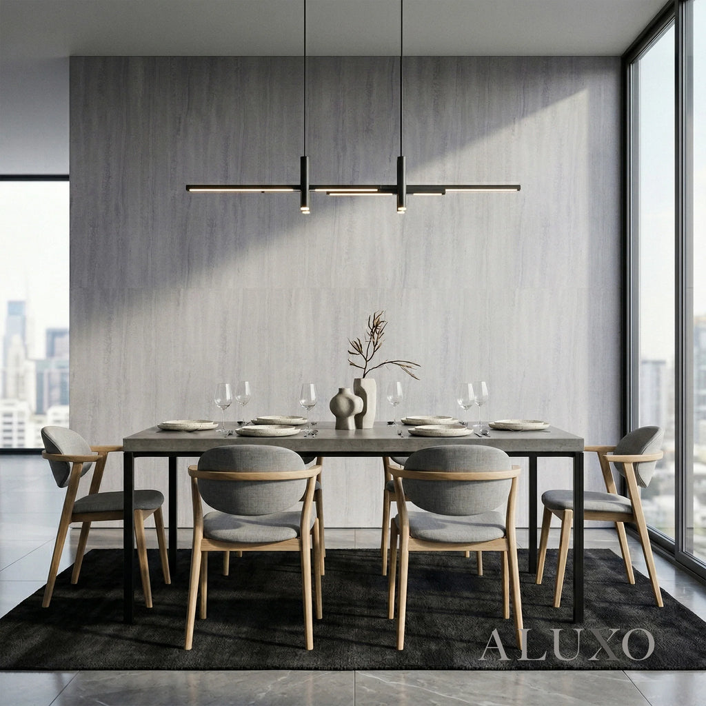 Light Grey Travertine MCM Flexible Stone | 120cm x 60cm Indoor Feature Wall Panel (Set of 4)