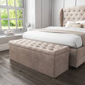 Tufted Ottoman Storage Box