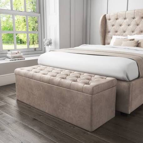 Tufted Ottoman Storage Box