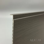 WPC Full Wall Set: 3D Wave & Flat Panels + 4 End Trims - Ash Grey