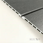 WPC Full Wall Set: 3D Wave & Flat Panels + 4 End Trims - Ash Grey