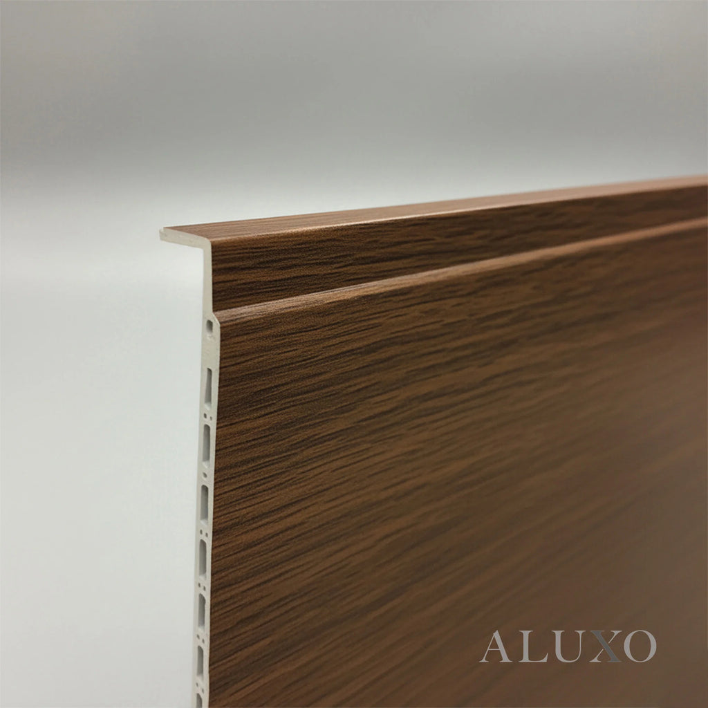WPC FLAT Decorative Wall Panels 236×40cm (SET of 5) - Walnut (Dark Oak)