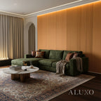 WPC Full Wall Set: 3D Wave & Flat Panels + 4 End Trims - Light Oak