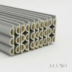WPC 3D FLUTED Wall Panels 235×16cm (SET of 15) - Matte Grey