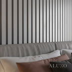WPC 3D SLAT Wall Panels 235×15.2cm (SET of 14) – Silver Chrome