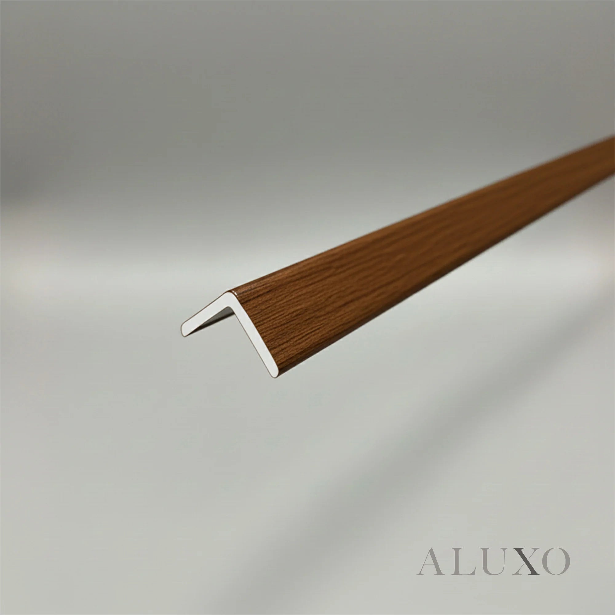 WPC Full Wall Set: 3D Wave & Flat Panels + 4 End Trims - Walnut (Dark Oak)