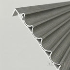 WPC Full Wall Set: 3D Wave & Flat Panels + 4 End Trims - Ash Grey