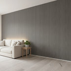 WPC 3D WAVE Decorative Wall Panels 235×15.9cm (SET of 10) - Ash Grey
