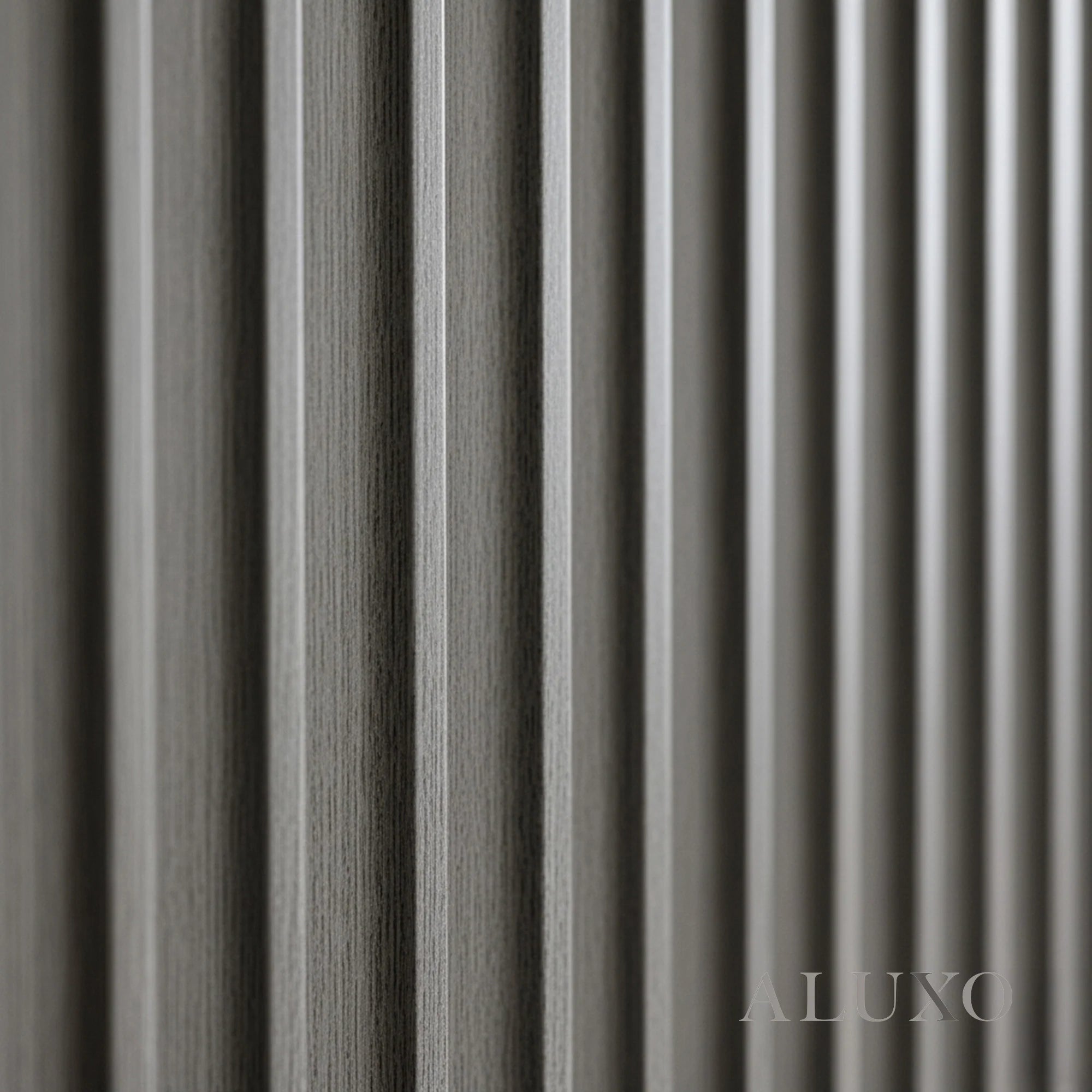 WPC 3D WAVE Decorative Wall Panels 235×15.9cm (SET of 10) - Ash Grey