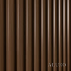 WPC 3D WAVE Decorative Wall Panels 235×15.9cm (SET of 10) - Walnut (Dark Oak)