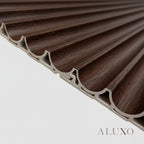 WPC 3D WAVE Decorative Wall Panels 235×15.9cm (SET of 10) - Walnut (Dark Oak)