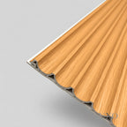WPC 3D WAVE Decorative Wall Panels 235×15.9cm (SET of 10) - Light Oak
