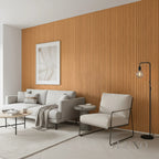 WPC 3D WAVE Decorative Wall Panels 235×15.9cm (SET of 10) - Light Oak