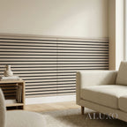 Sale Pre-Cut Wainscoting Wall Panel Kit - Slat Light Oak (196cm x 101cm) | Ready-to-Install Modern Half Wall Panelling