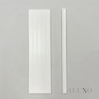 Pre-Cut Wainscoting Wall Panel Kit - Slat White (196cm x 101cm) | Ready-to-Install Modern Half Wall Panelling