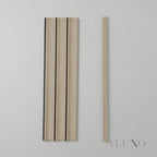 Pre-Cut Wainscoting Wall Panel Kit - Wave Light Oak (196cm x 100cm) | Ready-to-Install Scalloped Half-Wall
