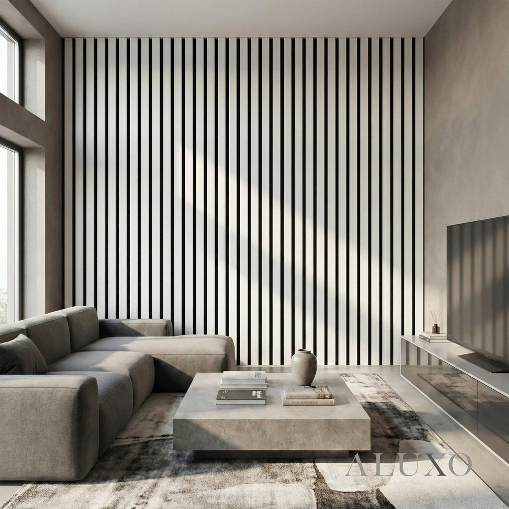 Panelux™ Pro Wide Grey Coloured Wall Panel | 3-Sided Wrap Design 240cm x 30cm (Set of 2)