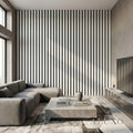 Panelux™ Pro Wide Grey Coloured Wall Panel | 3-Sided Wrap Design 240cm x 30cm (Set of 2)
