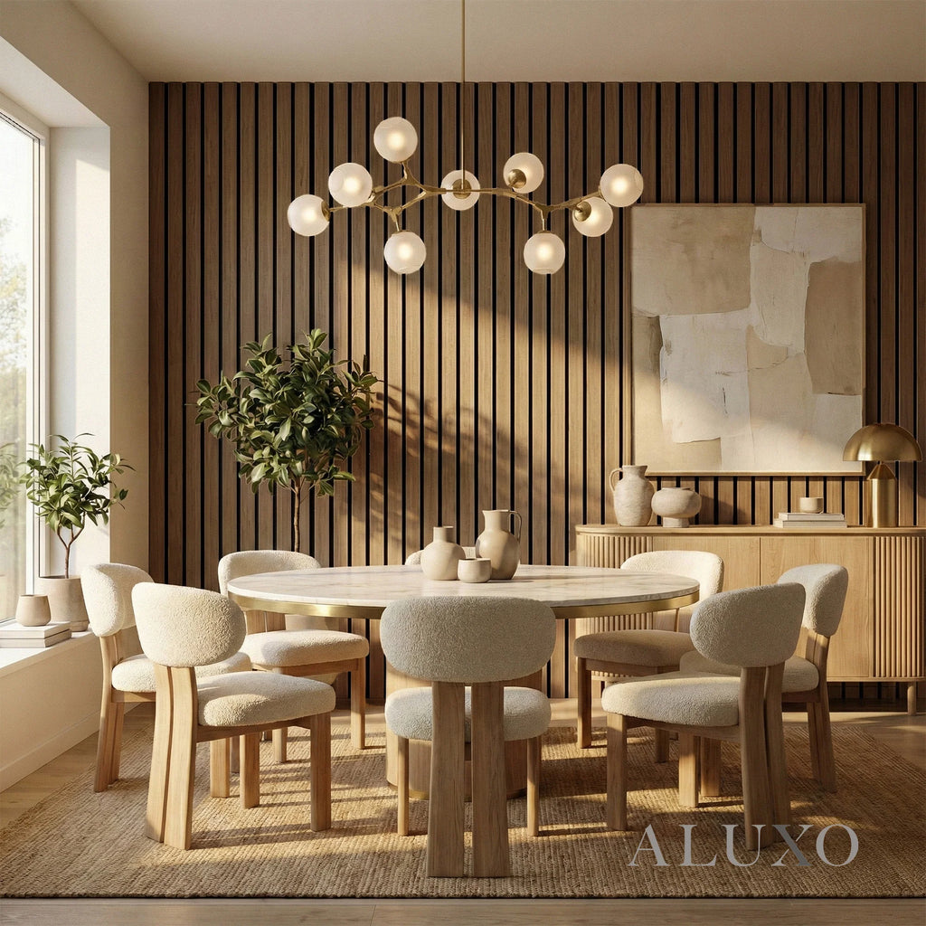 Panelux™ Pro Wide 3-Sided Wood Veneer Walnut Wall Panels - 240cm x 30cm (Set Of 2)