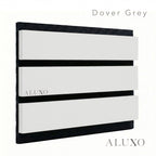 Panelux™ Pro Wide Grey Coloured Wall Panel | 3-Sided Wrap Design 240cm x 30cm (Set of 2)