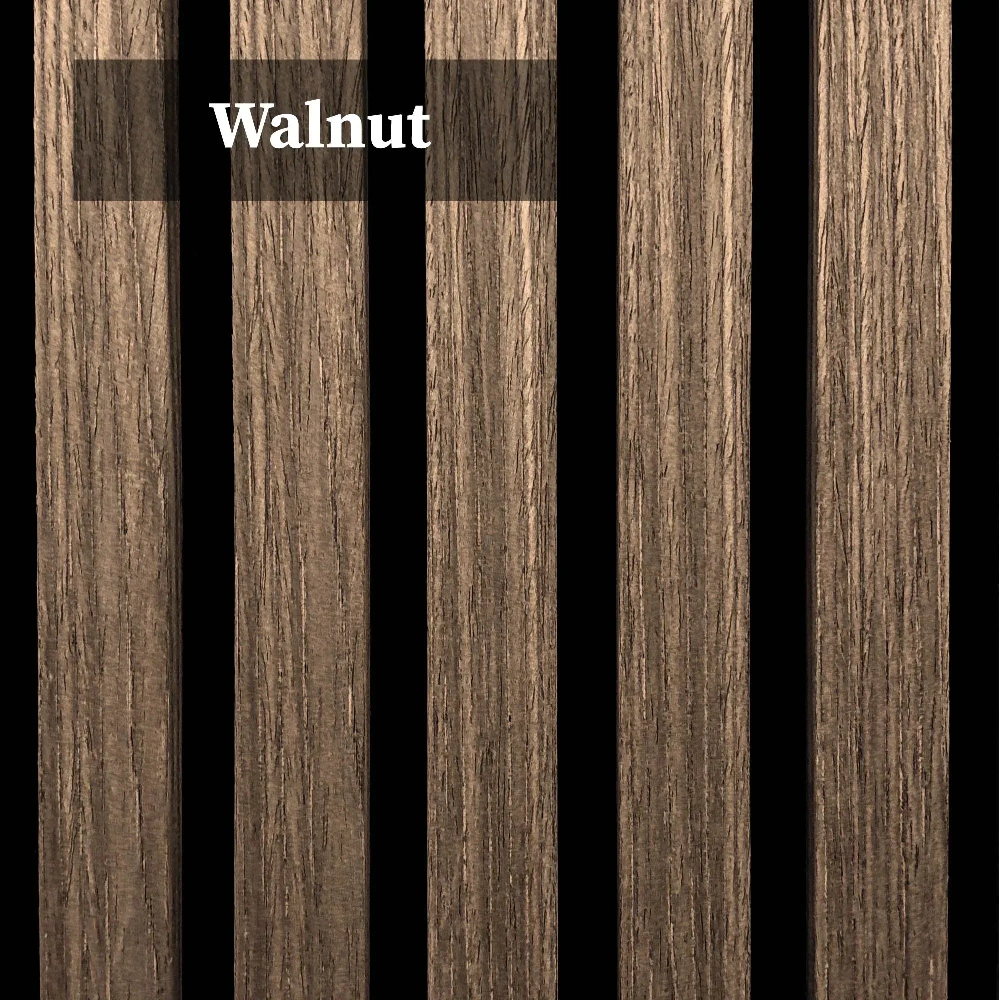 Walnut Wooden Acoustic Wall Panels – 60cm x 60cm Wall Cladding UK