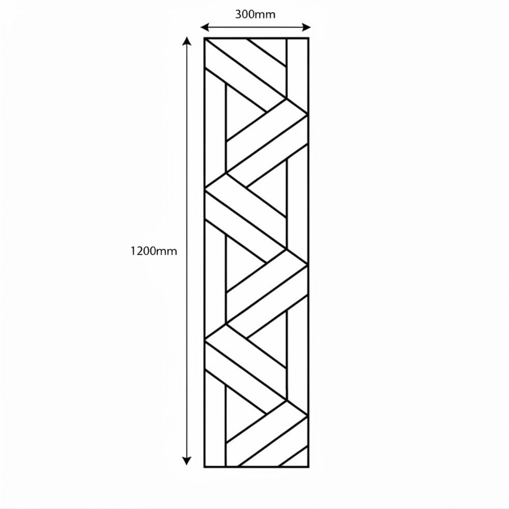 Panelux™ Lite Lattice Acoustic Wall Panels - 120x30cm (Set of 4) | Self Adhesive, 5 Colours