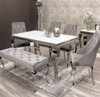 Lewis Glass Top Dining Table